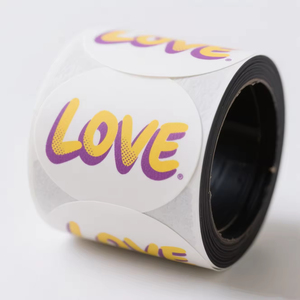 สติกเกอร์ซีลไวนิลแบบม้วน พิมพ์โลโก้แบรนด์ตามสั่ง ยอดนิยม แพ็ค 100 ชิ้น รูปทรงกลม - Product Image 5