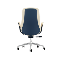 Chaise de bureau réglable en hauteur, chaise de direction luxueuse et contemporaine en cuir, chaise de patron