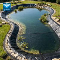 Géomembrane HDPE à double texture OBOR - Revêtement écologique pour bassins et étanchéité pour l'aquaculture et les projets complexes