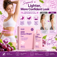 Liquide Oral Détoxifiant OKTW Detox Shaper pour Nettoyage Corporel, Détoxification Intestinale, Digestion Saine, Contrôle du Poids et Perte de Poids