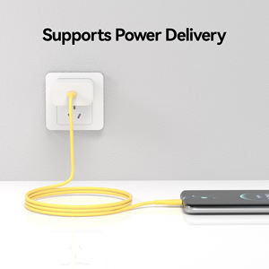 Câble en silicone jaune de type C à type C, résistant à la chaleur, charge rapide pour une utilisation en extérieur, transmission stable - Product Image 5