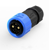 UFRIEND OEM/ODM M23 Connecteur étanche auto-bloquant 2+1+5 broches pour chargeur/déchargeur EV 50A pour batterie au lithium, Plug & Play CE/FCC