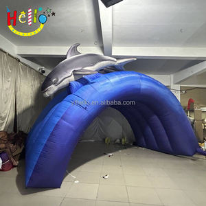 Mundo submarino océano tema delfín túnel azul <span class=keywords><strong>acuario</strong></span> arco inflable - Product Image 6