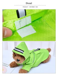 Chubasquero impermeable <span class=keywords><strong>para</strong></span> <span class=keywords><strong>perros</strong></span>, tira reflectante con capucha, Poncho con gancho, capa de <span class=keywords><strong>lluvia</strong></span> con cremallera de doble capa, chaqueta con capucha <span class=keywords><strong>para</strong></span> <span class=keywords><strong>perros</strong></span> - Product Image 5