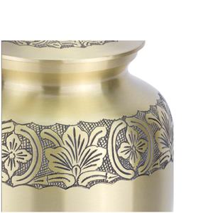 Urne funéraire élégante en or pour les cendres, urne funéraire pour les cendres à prix abordable, urne funéraire en métal - Product Image 2