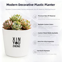 Pot de fleurs en plastique PP durable à arrosage automatique, trou de drainage, écologique, capacité de 2,65 L, utilisation quotidienne, absorption automatique de l'eau