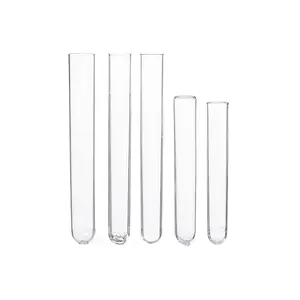 Medical Disposable transparent PS Plastic 16*100mm Test Tube