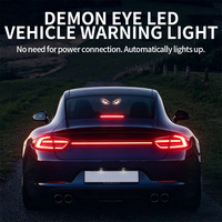 Lumières triangulaires sans fil universelles JHS à énergie solaire pour fenêtre de voiture, yeux de démon, pour voiture, moto, accessoires pour moto, lumière d'ambiance