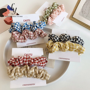 Fabric Scrunchie Hair Tie <b>Elastic</b> <b>Band</b> For Daily Use Random Color Mixing Style <b>Large</b> Intestine Part Number - Product Image 4