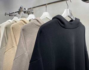 Sudadera con Capucha de la Serie Cloud 23 de Doble Línea para Parejas FO, Sudadera con Capucha ESS Flower Wheat Grey - Product Image 1