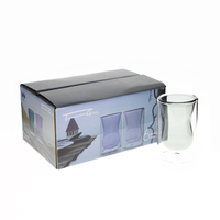Tasse à thé en verre coloré, 100ml, fabriqué en chine, résistante à la chaleur, double paroi, réutilisable, livraison gratuite