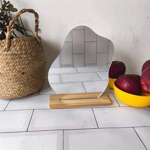 Lanson Ins Không Thường Xuyên Acrylic Cá Nhân Trang Điểm Gương Trang Trí Gương Bằng Gỗ Cơ Sở Mỹ Phẩm De Maquillaje <span class=keywords><strong>Vanity</strong></span> Gương - Product Image 6