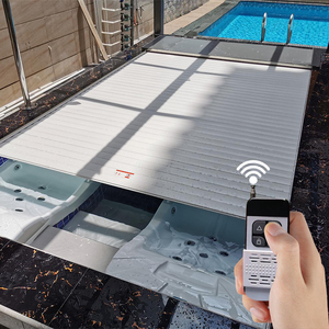 Copertura Elettrica per Piscina a Tapparella Avvolgibile Automatica con Binario Retrattile in Alluminio Personalizzato - Product Image 1