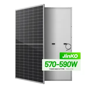 Солнечная пластина Jinko N типа 570 Вт 575 Вт 580 Вт 585 Вт 590 Вт Запчасти для панели солнечных батарей с домом