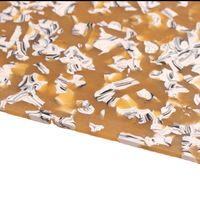 Feuille de carapace de tortue jaune tournesol, acétate de cellulose