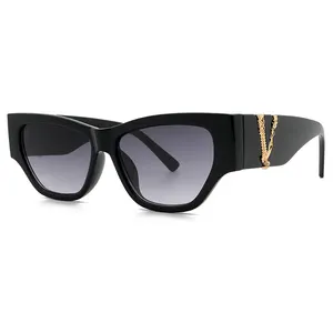 2021 Hot Sale Luxus Modedesigner Vintage quadratische Katzenauge Frauen Sonnenbrille Sonnenbrille Gafas de Sol