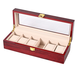 Boîte d'Emballage de Luxe en Gros pour Montres <span class=keywords><strong>Rolex</strong></span>, Coffret Carré en Bois et Daim à 6 Cellules Personnalisable avec Caractéristiques de Protection - Product Image 3