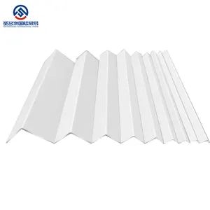 Perfil de canto L ângulo. Plástico de PVC de forma padrão ecológico 1 peça Branco Moderno Caixa de transporte protetores de canto de plástico