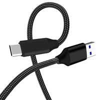 Meilleure vente câble durable classique blanc ABS coque USB vers Type C nylon tressé câble de données de charge rapide usine de gros