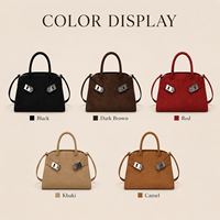 Sacs à main de luxe pour femmes en cuir PU, sac de créateur, sac à bandoulière en suède texturé, sacoche vintage, vente en gros, MOQ 20 pièces