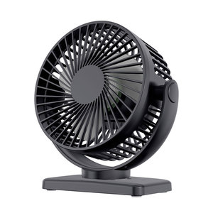 Portable Magnetic <b>Mini</b> <b>Fan</b> 6 Inch USB Rechargeable Desktop Oscillating <b>Fan</b> Black And White - Product Image 1