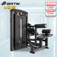 Appareil de musculation Brightway pour l'entraînement de force avec sélection de charge par broche, pour abdominaux et extensions lombaires assises