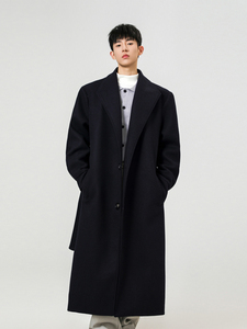 <span class=keywords><strong>Manteau</strong></span> en laine <span class=keywords><strong>mi</strong></span>-longue Shelby pour <span class=keywords><strong>homme</strong></span> et femme, style rétro haut de gamme, tendance de la rue pour les couples, <span class=keywords><strong>manteau</strong></span> tendance de marque, longueur genoux - Product Image 4
