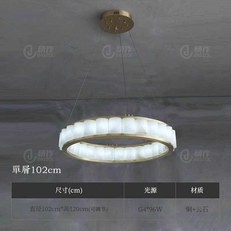 Single layer 102cm full copper marble