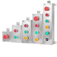 Boîtier extérieur étanche IP66 en acier inoxydable, revêtement poudré, boîte à boutons poussoirs 170x76x76mm