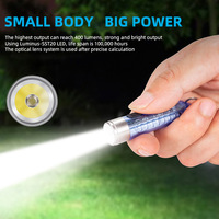 Senter LED Mini Portabel TAIKOO, Gantungan Kunci, Berbagai Mode Pencahayaan, Magnet di Ujung, Mini EDC Portabel