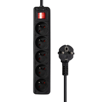 Multiprise française 4 prises Prise d'extension électrique Euro 16A/250V