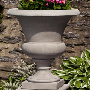 Glasfaser-Gartenurne Klassischer Hoher Blumentopf Dekorativer Außen-Pflanzkübel für Villa, Garten, Hotel, Innenhof und Landschaftsgestaltung - Product Image 4