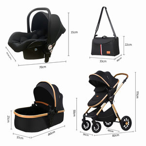 <span class=keywords><strong>Cochecito</strong></span> de Bebé de Alta Calidad 4 en 1, Conjunto de Carrito de Bebé Económico, <span class=keywords><strong>Moderno</strong></span>, Plegable, de Viaje, de Lujo, 3 en 1 para Recién Nacidos - Product Image 6