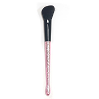 Set Rias Wajah Soft Fiber Crystal Diamond 10pcs Alat Kosmetik Kabuki untuk Foundation Eyeshadow Blending Wool Dapat Disesuaikan untuk Bibir