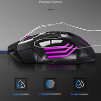 Lampu LED 7 pernapasan harga pabrik populer mouse gamer gaming berkabel usb 7D