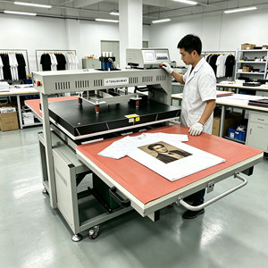 Máquina de <span class=keywords><strong>Prensa</strong></span> de Calor Hidráulica Semiautomática Industrial DSMC Nueva de 80x100cm con Placa para Producción de Camisetas y Jerseys Grandes - Product Image 4