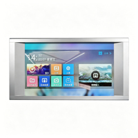 Pantalla de Entretenimiento para Autobús Android IPS LCD Abatible de 21.5 Pulgadas Personalizada, USB RGB Full HD 1080P, Pantalla Táctil para Autobuses Urbanos/de Lujo