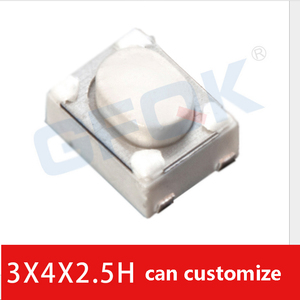 ปุ่มรีโมทรถยนต์ ขนาด 3*4*2.5 มม. 4 ขา สวิตช์แบบสัมผัส SMD ไมโครสวิตช์แบบกด SMD ปุ่มกดแบบสัมผัส ซีรีส์สวิตช์แบบสัมผัส - Product Image 4