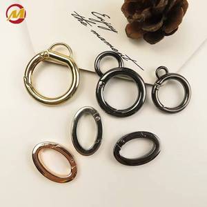Hebilla de anillo de resorte de metal de aleación de zinc y acero inoxidable, accesorios de ropa para equipo de exterior, conector de liberación rápida - Product Image 5