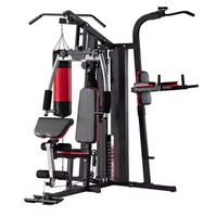 Équipement d'exercice de forme physique complet de gymnase commercial entraîneur multifonctionnel de 3 et 5 stations pour la musculation et l'exercice