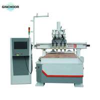 1325 1530 2030 Máquina de grabado de talla de corte de carpintería 3D 4 cabezales Enrutador CNC Atc automático