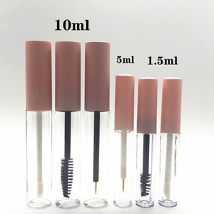 Pink Eyelash Growth Serum Tube 1.5ml 5ml 10ml <b>Empty</b> Cosmetic Packaging For Lip Gloss Mascara Sample <b>Bottles</b> - Product Image 1