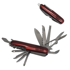 سكين جيب متعدد الوظائف قابل للطي 11 في 1 بمقبض من الفولاذ المقاوم للصدأ للتنزه والتخييم والأنشطة الخارجية - Product Image 1