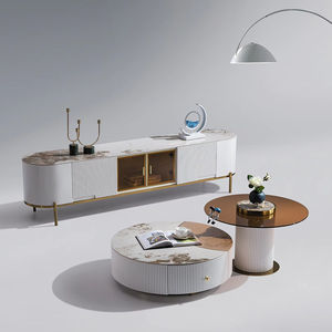 ตู้วางทีวีติดผนังพร้อมเตาผิงดีไซน์ใหม่หรูหราทันสมัยสำหรับความบันเทิงในบ้าน - Product Image 5