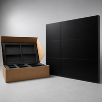Mur vidéo LCD industriel 65 pouces avec cadre de 0,88 mm, affichage 24/7, compatible CMS tiers pour la surveillance de l'alimentation électrique, utilisation en intérieur