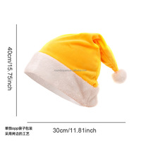 Chapeau de Père Noël en velours classique RTS pour enfants pour les fêtes costumées de Noël, la décoration de la maison et du jardin et les cadeaux - Direct usine