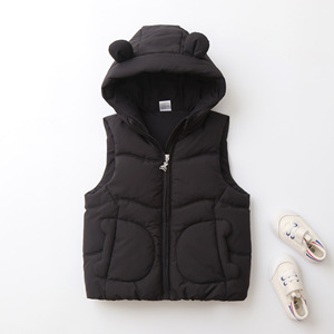 <span class=keywords><strong>Gilet</strong></span> Enfant en Polyester Épaissi et Adouci à <span class=keywords><strong>Capuche</strong></span> Couleur Bonbon, Tendance et Polyvalent, Nouvelle Collection Printemps-Automne 2026 - Product Image 2