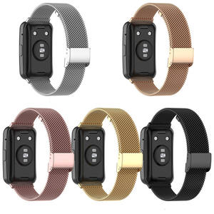 Correa de reloj de TPU milanesa de acero inoxidable de silicona deportiva de repuesto al por mayor clásica para correa de reloj <span class=keywords><strong>Huawei</strong></span> - Product Image 3