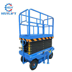 מחיר זול פלטפורמת הרמה חשמלית ניידת ידנית מיני 4-12 מטר לשימוש במפעל ובסדנה - Product Image 1