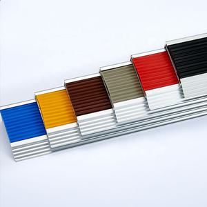 NIUYUAN-Protector de aluminio para escalera de seguridad, antideslizante, con inserto de goma - Product Image 3